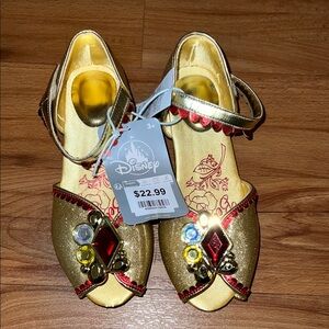 Disney Gold Dress-Up Shoes with Gem Details